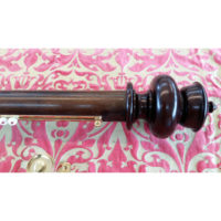 60mm Mahogany pole, finials and brackets - Image 2
