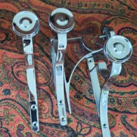 Large Chrome End Brackets