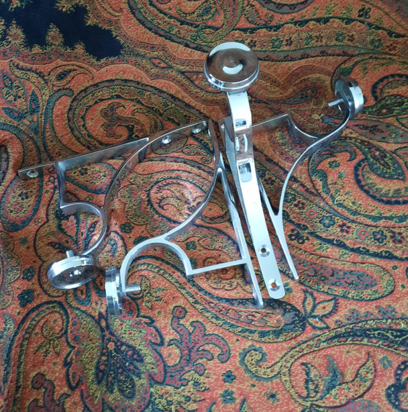 Large Chrome End Brackets - Image 2