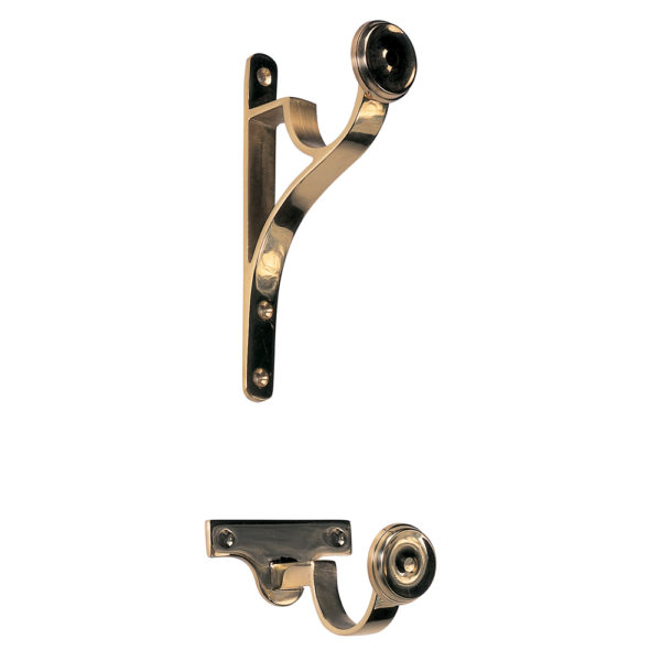 Brass End & Centre Bracket