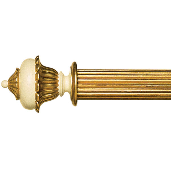 Reeded Gilt Pole