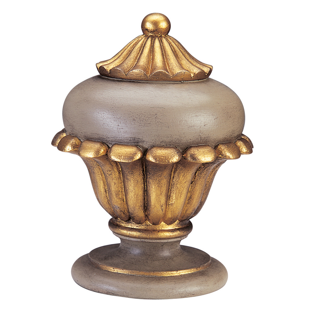 Chinese Vase finial, painted and French Gilt