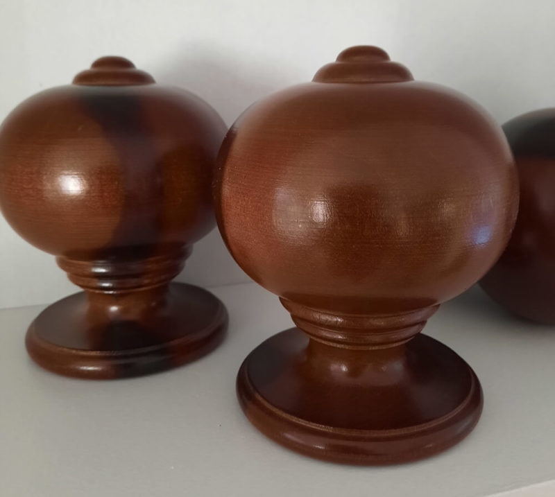 Simple Ball & Button finials