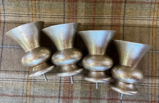 Distressed Silver DML Thistle finials - Image 2