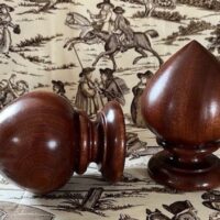 Mahogany Point finials