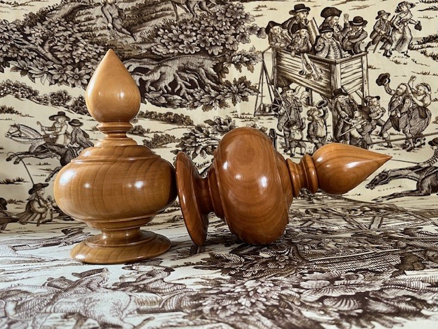 Sycamore Oval & Pear finials