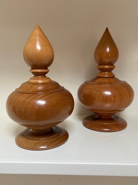 Sycamore Oval & Pear finials - Image 2