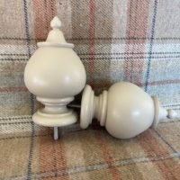Painted Jewel Uncarved finials