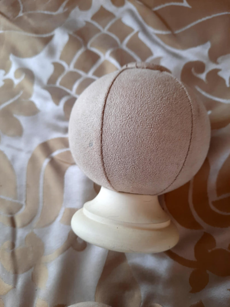 Suede covered Ball & Button Finials - Image 3