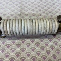 Limed Oak pole with brackets and rings. - Image 3