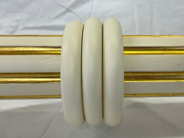 Cream and DML pole set including Chinese Vase finials - Image 4