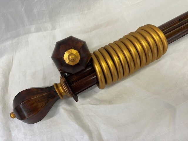 Quattro pole with Octagon finials and rings - Image 5