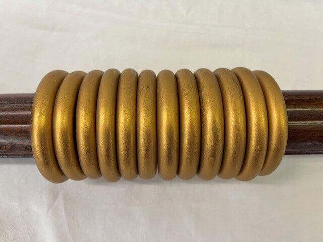 Quattro pole with Octagon finials and rings - Image 3