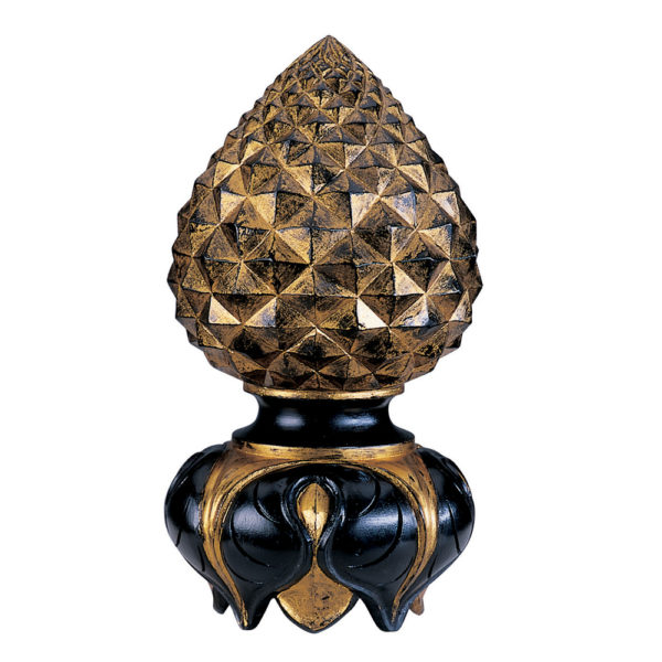 Pineapple & Inverted Leaf Finial