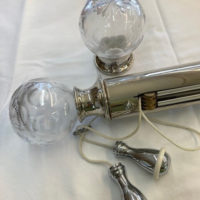 Polished nickel tracked pole with Astor finials - Image 5