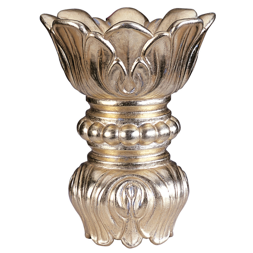 Royale finial, white Water Gilt Gold Leaf