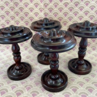 Dark Mahogany Roundel Tiebacks - Image 3