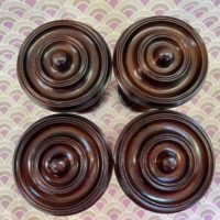 Dark Mahogany Roundel Tiebacks - Image 2