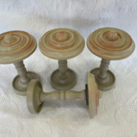 Gray and Rouge Roundel Tiebacks - Image 3