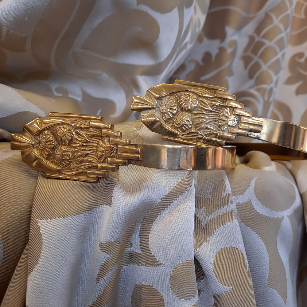 Metro Art Deco Tiebacks