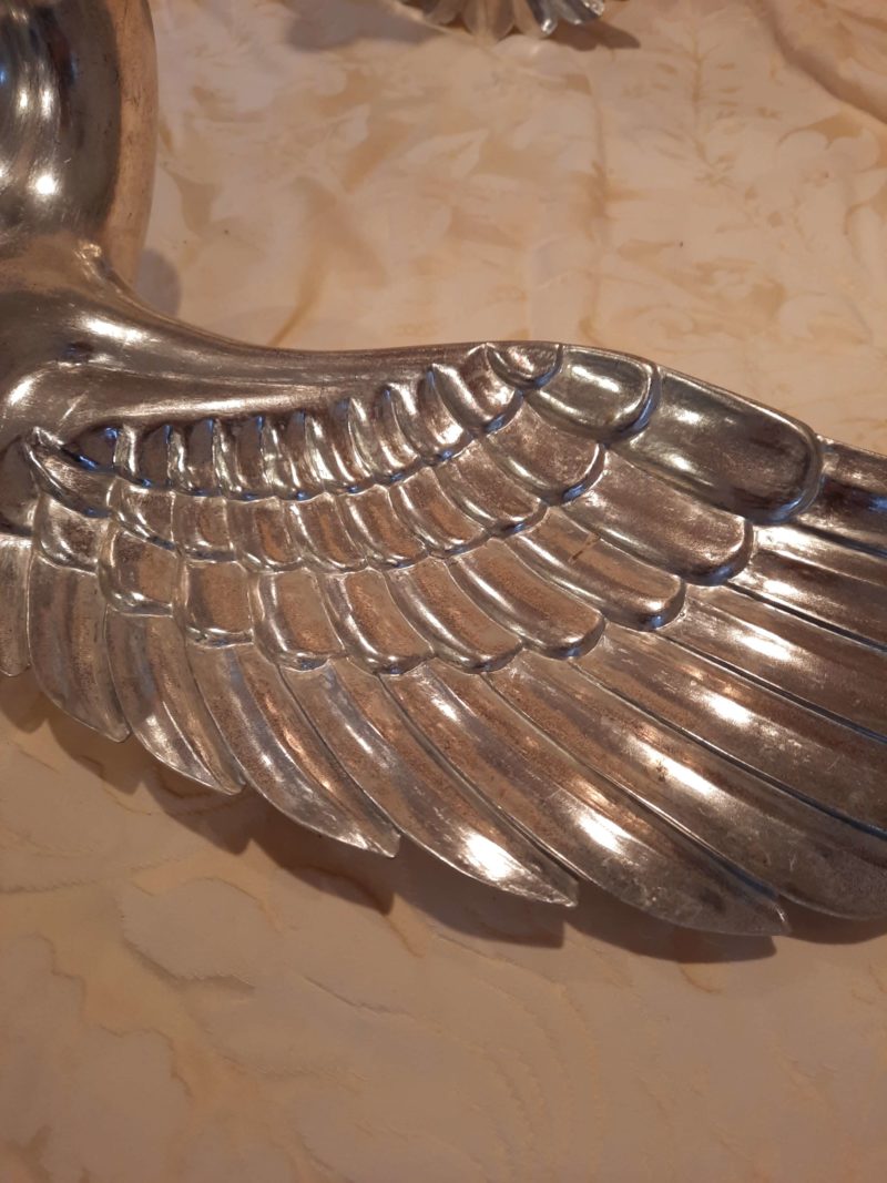 Carved and gilded Swans x 2 - Image 3