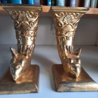 Carved and gilded ornamental feet