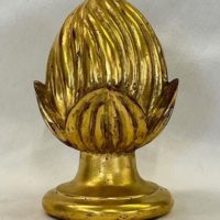Carved flower Finial