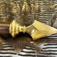 Mahogany pole with Arrow and Flight finials