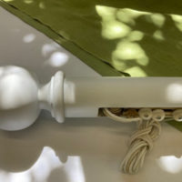Painted tracked pole with Ballon finials - Image 2